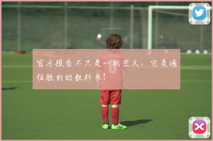 官方报告不只是一纸空文,它是通往胜利的教科书!